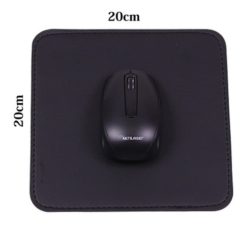 Mouse Pad 20x20 Pequeno De Couro Sintético Premium