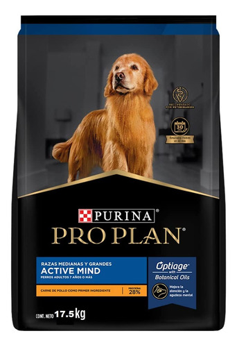 Proplan Perro Active Mind Razas Medianas Y Grandes 17.5 Kg