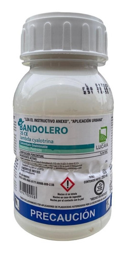 Insecticida Mata Moscas, Mosquitos, Acaros. Bandolero 250 Ml