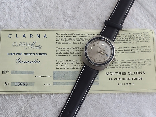 Reloj Clarna Matic Diver 20atm Automático En Acero Colección