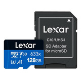 Lexar Micro Sdxc 128gb Cartão Memória Microsd 100mbs E Adapt