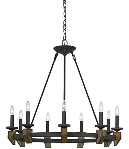 Cal Lighting Fx-3517-9 60w X 9 Cruz Candelabro De Metal, Bro