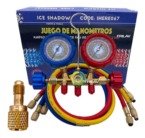 Juego Manometros Refrigeracion R410 R134 R22 R404 Climas