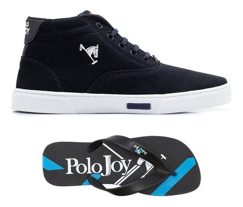 Kit Bota Sapatênis Polo Joy Com Chinelo Polo Joy