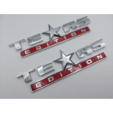 Emblemas Texas Edition Como Y Rojo
