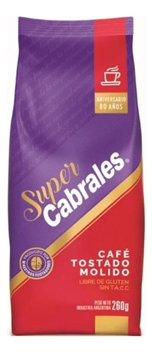 Cafe Super Cabrales Blend Tostado Molido 260 G.