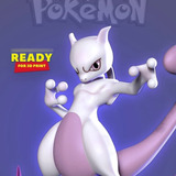 Archivo Stl Impresión 3d - Pokemon - Mewtwo Fan Art