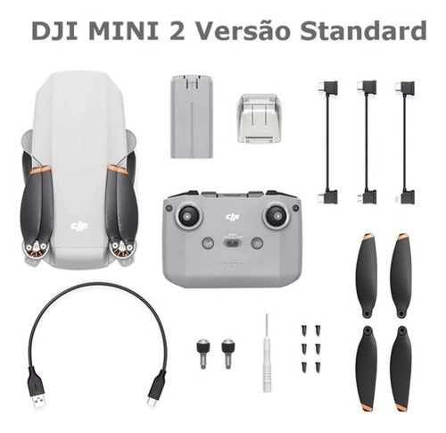 Drone Dji Mini 2 Standard Com Câmera 4k 1 Bateria, Está Novo