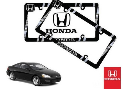 Par Porta Placas Honda Accord Coupe 3.0 2003 A 2007 Original