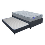 Marinera Dual Bed Chenille + Colchón Inducol Onix 80x190 Cm
