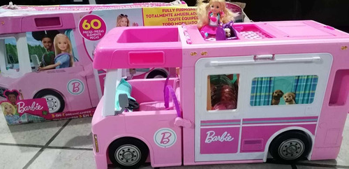  Barbie Dreamcamper Auto Choche Casa Lancha Tobogan 3 En 1 6