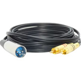 Cable Canon Xlr Macho Balanceado A 2 Rca Profesional 1 Mts