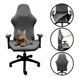 Capa Cadeira Gamer Spandex Luxo Tamanho Ajustável Anti Gato