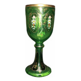 Rdf00115 - Goblet  Gobelet - Taça Alemã Em Cristal Overlay