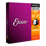 Paquete De Cuerdas Guitarra Acústica 10/47 Elixir 11002