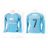 Camisa Grêmio Azul Celeste 2003 Tamanho G De Jogo #7