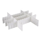 Organizador Colmeia De Gavetas 37x7cm 4 Tiras Top House Cor Branco