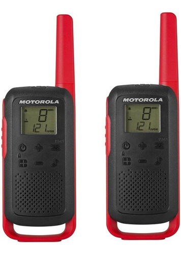 Radios Rojo Walkie Talkies 8km 16 Canales Motorola