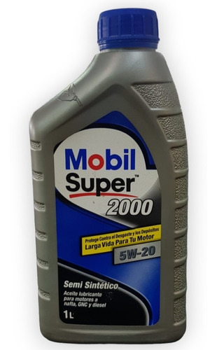 Aceite Semisintetico Mobil Super 2000 5w20 1 Litro