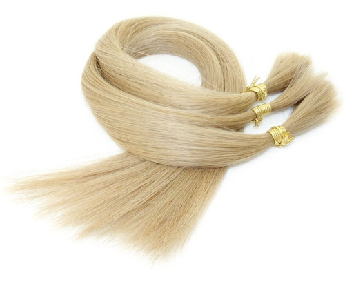 Cabelo Humano Loiro 10 Para Mega Hair 70cm -  75 Gramas.