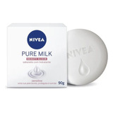 Sabonete Cremoso Hidrata Protege Nutre Pure Milk 90g Nivea