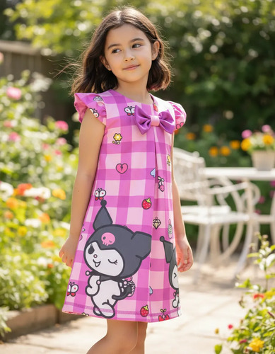 Vestido Niña Batita Casual Kuromi
