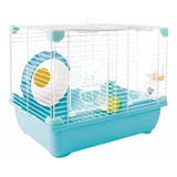 Jaula Plástica Azul Doble Para Hamster Sunny (1 Piso)