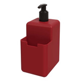 Dispenser Detergente Porta Esponja Color Coza Pettish Online Color Rojo