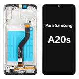 Tela Frontal Lcd Display Para Samsung A20s A207 Aro