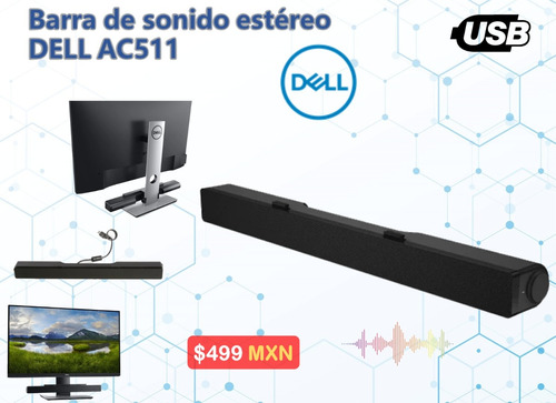 Dell Barra De Sonido Estereo Acm511, Usado