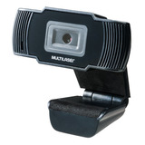 Webcam Multilaser Preta C/ 30 Fps 720p Conectar E Usar Ac339