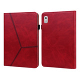 Funda De Piel Roja Para Tablet Lenovo Tab M8 De 4.ª Generaci