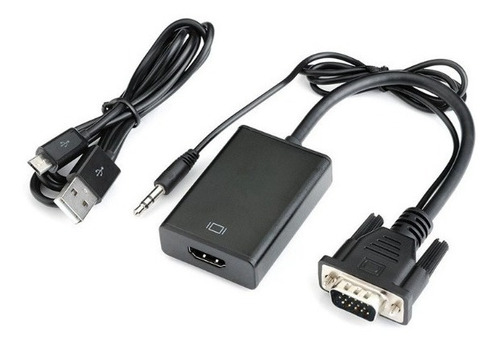 Convertidor Video Vga A Hdmi + Audio 1080p