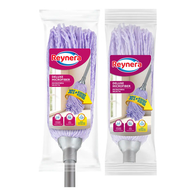 Trapeador Mop Microfibra Super Ligero Y 1 Repuesto Reynera Color Lavanda | MercadoLibre