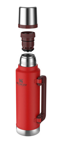 Termo Stanley Original 1.4 Litros Rojo Lava Con Pico Cebador