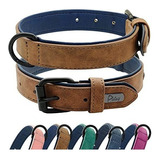 Didog Collar De Perro De Cuero Suave Acolchado, Collar De Pe