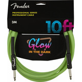 Cable Para Instrumento Fender Glow In The Dark 3m Verde