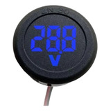 Voltímetro Digital Led 12v Car Audio Medidor Voltaje Azul