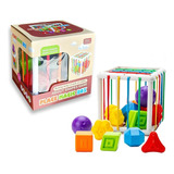 Juguete Interactivo Montessori Cubo Sensorial Didáctico