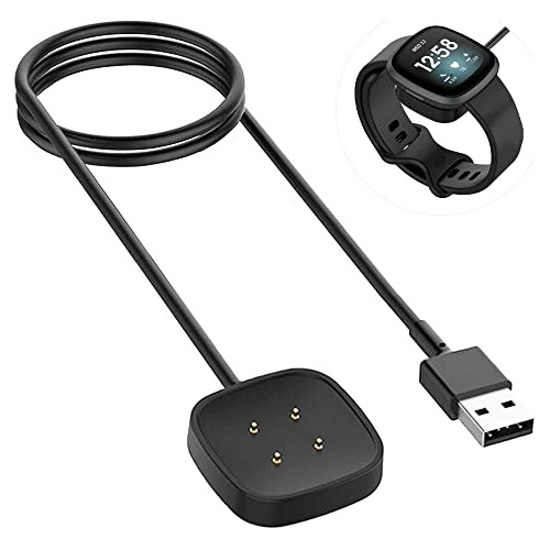 Cargador Compatible Versa 3, Cable De Carga Usb De Repu...