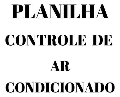 Plano De Manutenção, Operação E Controle De Ar Condicionado