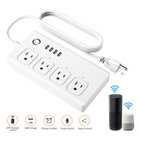 Inteligente Smart Plug Wifi Sockets Power Strip Toma De Corr