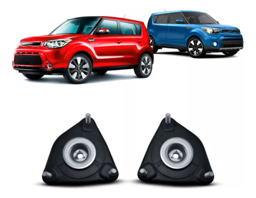 Par Coxim Suporte Amortecedor Dianteiro Kia Soul 2015 A 2020