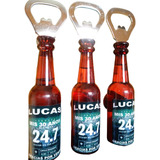 Souvenir Destapador Botellita Iman Personalizada X 40