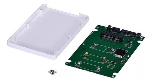 Case Mini Pcie Msata Ssd Sata3 2.5 Blanco O Negro