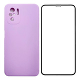 Kit 3d Capa Silicone Veludo Compatível Redmi Note 10 4g 10s