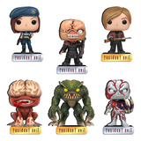 6 Totem Mdf Resident Evil Coleção Leon Nemesis Boneco Pop