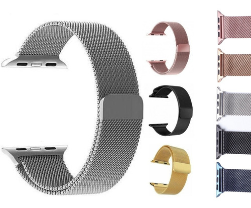 Pulseira Metal Milanês Para Apple Watch Series 7 41mm 45mm