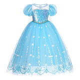 Vestido De Princesa Frozen Para Fiesta Para Niñas  Cosplay D