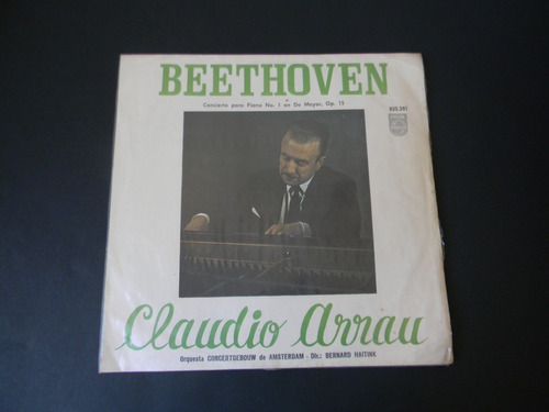 Concierto Pinao N° 1 Beethoven Claudio Arrau Vinilo Lp